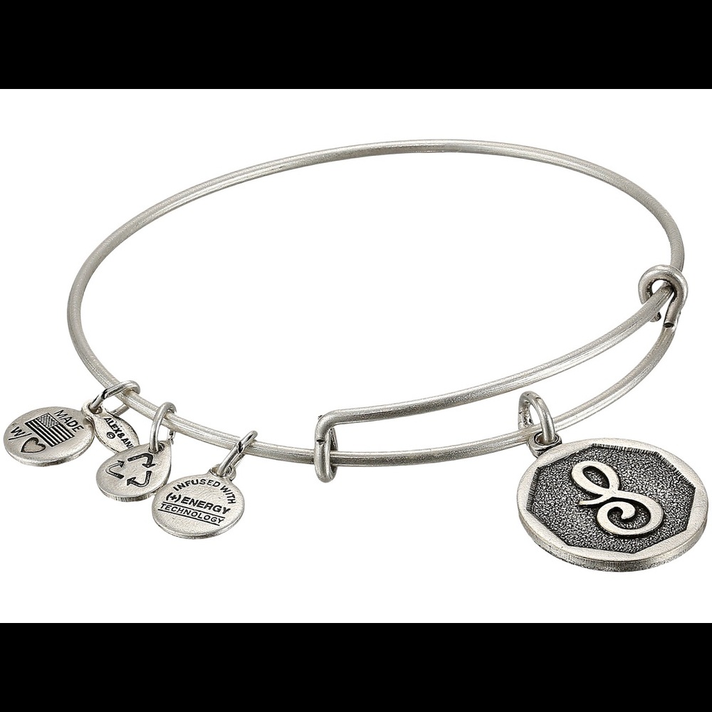 Alex and Ani “S” Initial Bracelet